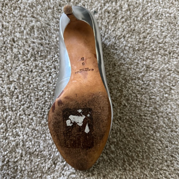Coach heels, silver, size 8 - Picture 4 of 13